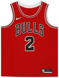 Lonzo Ball Chicago Bulls Autographed Red Nike Swingman Jersey
