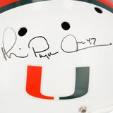 Michael Irvin Miami Hurricanes Signed Team-Issued White Helmet AA0134128