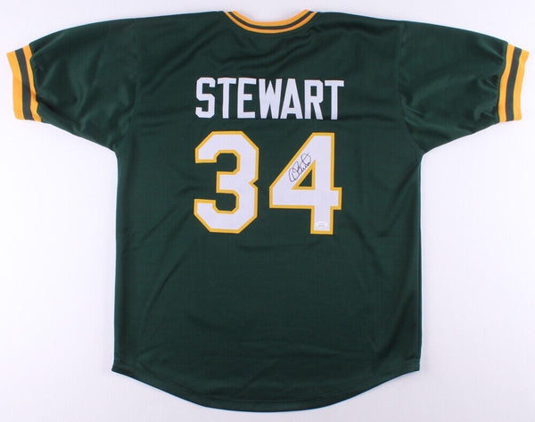 Dave Stewart Signed Oakland Athletics Jersey (JSA COA) 3xWorld Series Champion