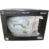Minnesota Vikings Full Size Replica Flt Wht Helmet Riddell New In Box 25827