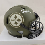 ROMAN WILSON SIGNED PITTSBURGH STEELERS STS SPEED MINI HELMET BECKETT QR