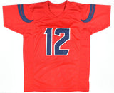 Nico Collins Autographed Red Pro Style Jersey - Beckett W Hologram *Silver