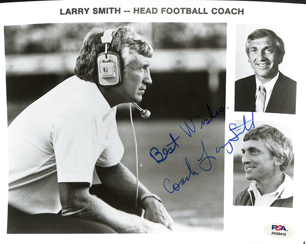 Larry Smith Signed/Auto/Inscr 8x10 Photo Collage USC Football PSA/DNA 185118