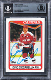 Capitals Dino Ciccarelli Authentic Signed 1990 Topps #100 Card BAS Slabbed