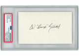 Bump Eliott Autograped/Signed Michigan Wolverines Index Card Slabbed PSA 54905