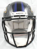 Ray Lewis Ed Reed Signed Baltimore Ravens F/S Speed Auth Helmet HOF Beckett W