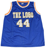 JERRY WEST SIGNED WEST VIRGINIA MOUNTAINEERS #44 BLUE BASKETBALL JERSEY PSA