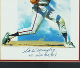 Dale Murphy Signed Atlanta Braves Framed 16x20 Swinging MLB Photo With "NL MVP 8