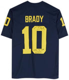 Autographed Tom Brady Michigan Jersey Fanatics Authentic COA Item#13320100
