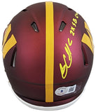 Commanders Gary Clark "2x SB Champ" Signed Speed Mini Helmet BAS Witnessed