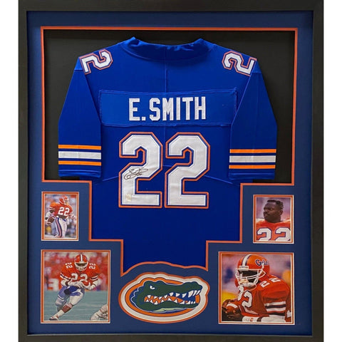 Emmitt Smith Autographed Signed Framed Florida Gators Jersey