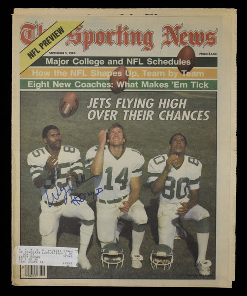 Wesley Walker Signed 1983 The Sporting News Jets JSA 208602