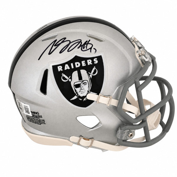 Davante Adams Signed Las Vegas Raiders Riddell Speed Mini Helmet - (Beckett)