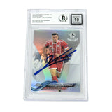 Robert Lewandowski Signed 2017-18 Topps Chrome UCL Refractor - BGS 10 AUTO