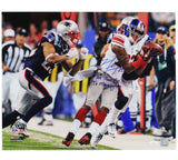 Mario Manningham Signed New York Giants Unframed 16x20 Horizontal Photo w/ Ins