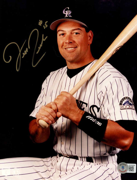 Jeff Reed Autographed/Signed Colorado Rockies 8x10 Photo Beckett 50534