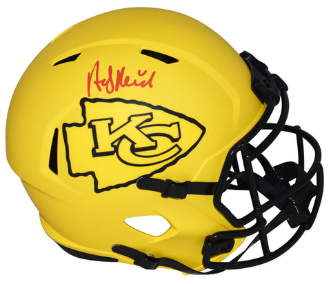 ANDY REID SIGNED KANSAS CITY CHIEFS RAVE FULL SIZE SPEED HELMET BECKETT