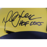 Marshall Faulk Autographed St Louis Rams Rave Mini Helmet HOF Beckett WIT 53616
