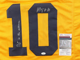 Alex Orji Signed Michigan Wolverines Jersey Ins. "Orji in the Endzone!" JSA COA)