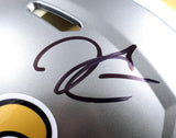 Derek Carr Autographed Saints F/S Flash Speed Authentic Helmet- Beckett W Holo