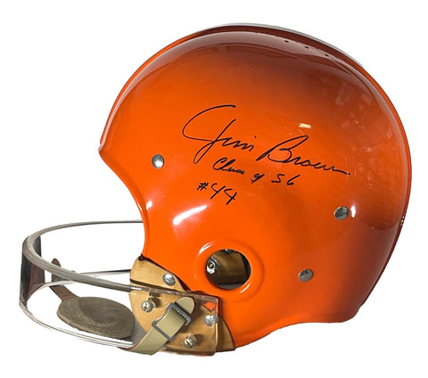 Jim Brown Syracuse HOF Signed RK4 Full Size Throwback Helmet PSA/DNA 205133