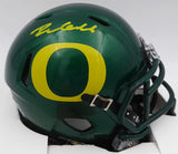 Dillon Gabriel Autographed Oregon Mini Helmet (Smudged) Beckett QR #2W458521