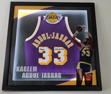 Kareem Abdul-Jabbar Autographed Los Angeles Lakers Jersey LED Framed TriStar COA