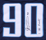 Jevon Kearse Signed Tennessee Titans Jersey Inscribed "The Freak" (Beckett COA)