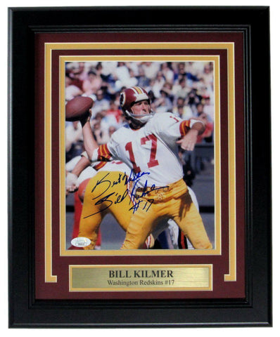 Billy Kilmer Washington Redskins Signed/Auto 8x10 Photo Framed JSA 163342