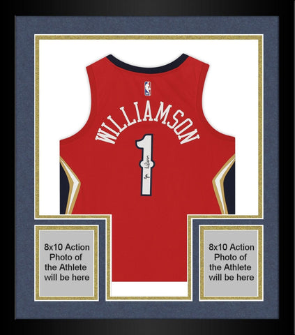 FRMD Zion Williamson Pelicans Signed Red Jordan Brand Swingman Jersey