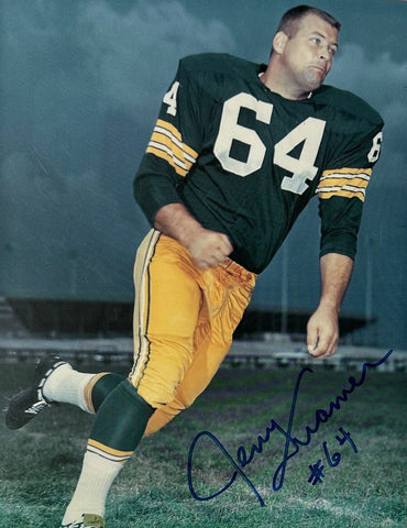 Packers JERRY KRAMER Signed 8x10 Photo #14 AUTO - 5 x NFL Champ - GBP HOF
