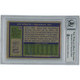 Joe Namath Autographed/Signed 1972 Topps #100 Slabbed Trading Card Beckett 53341