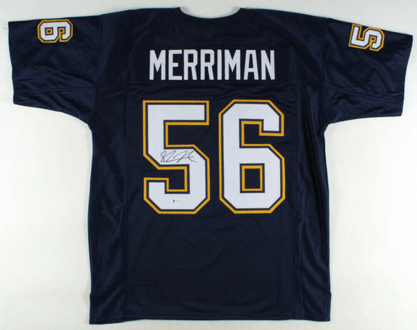 Shawne Merriman Signed San Diego Chargers Jersey (Beckett COA) Pro Bowl L.B