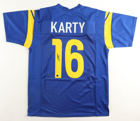 Joshua Karty Signed Los Angeles Rams Jersey (Beckett) Ex-Stanford Cardinal P.K.
