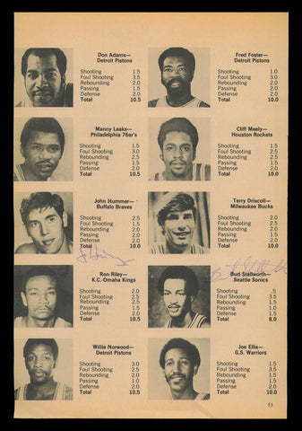 John Hummer & Bud Stallworth Autographed Signed 7x11 Magazine Photo SKU #237940