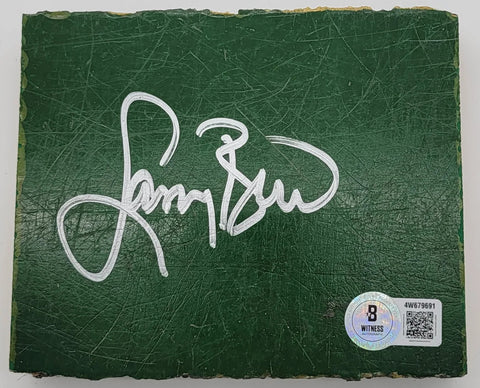 Larry Bird Celtics Signed Boston Garden Parquet Floorboard Beckett Witnessed