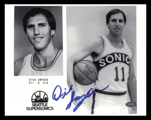 Dick Snyder Autographed Signed 8x10 Photo Seattle Supersonics MCS Holo #87331