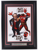 Greg Horn Signed Framed 13x19 Deadpool and Smilin' Stan LE Lithograph BAS