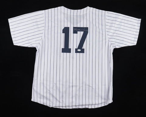 Mickey Rivers Signed New York Yankees Jersey (JSA COA) 2xWorld Series Champ O.F