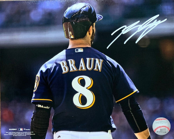 Brewers 07 ROY, 11 NL MVP & All Star RYAN BRAUN Signed 8x10 Photo #7 AUTO