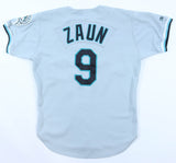 Gregg Zaun Signed Florida Marlins Russell Athletic Authentic Jersey (PSA)