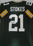 Packers Defensive Back ERIC STOKES Signed Custom Replica Green Jersey AUTO - JSA