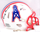 Kenny Houston Autographed Houston Oilers 81-96 Speed Mini Helmet w/HOF - Prova