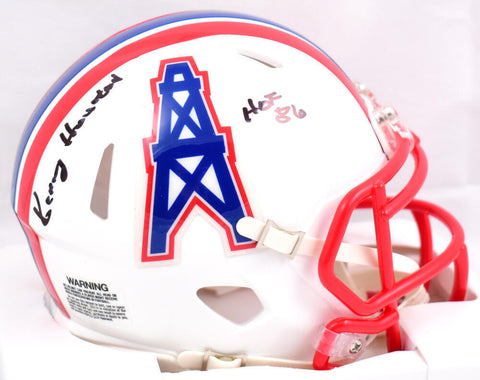 Kenny Houston Autographed Houston Oilers 81-96 Speed Mini Helmet w/HOF - Prova