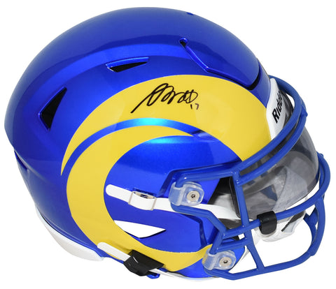DAVANTE ADAMS AUTOGRAPHED LOS ANGELES RAMS SPEEDFLEX MIDI HELMET BECKETT