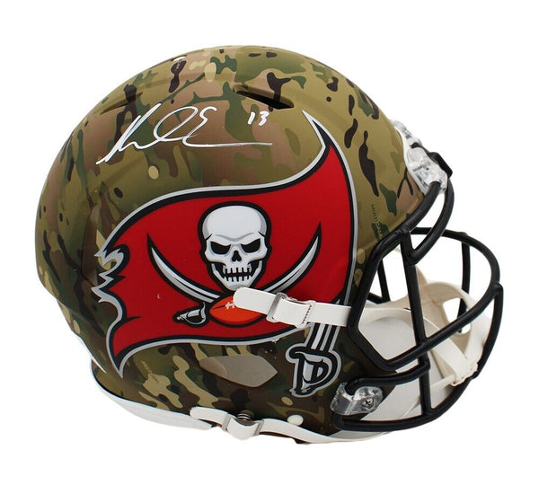 Mike Evans Signed Tampa Bay Buccaneers Speed Authentic Camo NFL Helmet