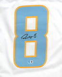 Omarion Hampton Autographed White Pro Style Jersey - Beckett W Hologram *Black