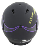 Adrian Peterson "2x Insc" Signed Eclipse Proline F/S Speed Helmet W/ Case BAS W