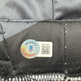 Autographed/Signed Aljamain Sterling Black/Gold UFC MMA Trunks Shorts BAS COA