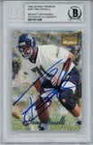 Tony Boselli Autographed 1995 Skybox Premium #160 Rookie Card BAS Slab 33170